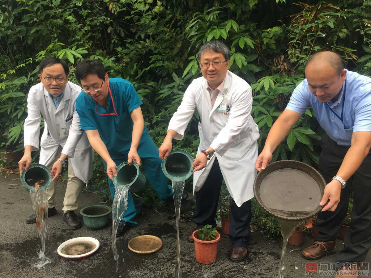 連日大雨 南投醫院提醒民眾清除積水容器預防登革熱疫情