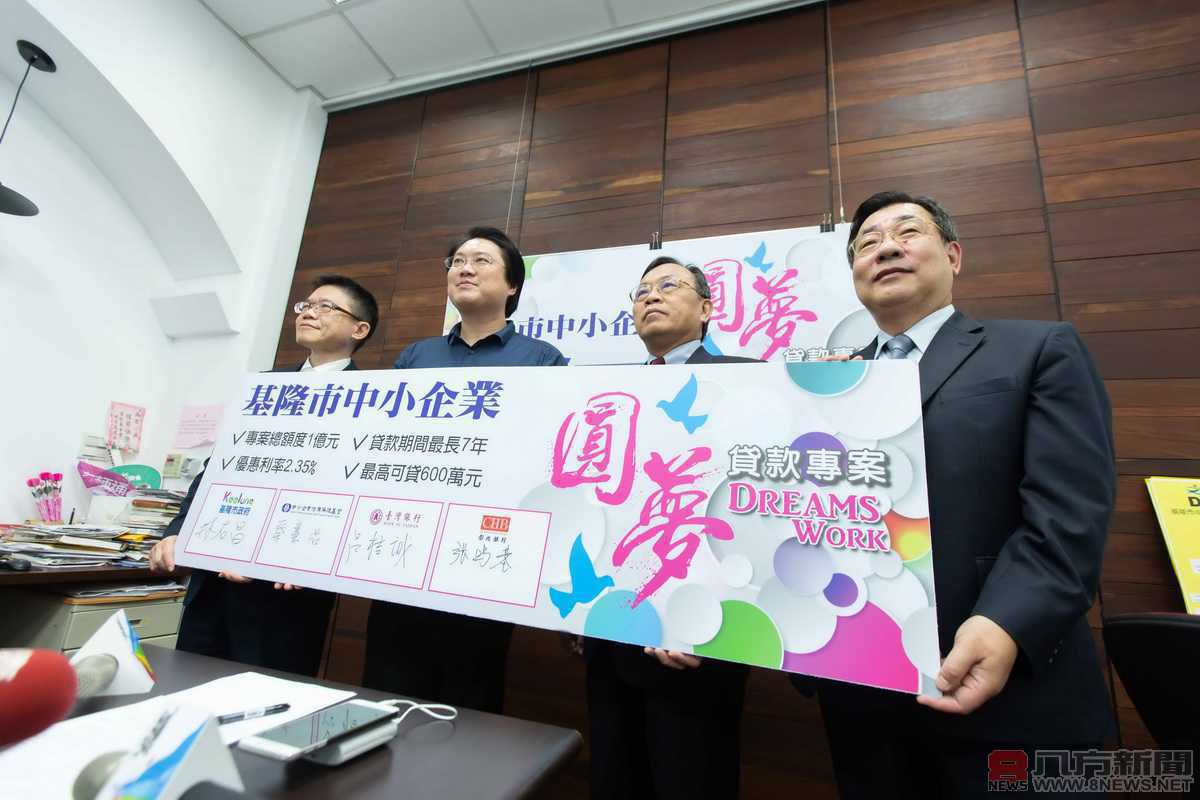 基隆圓夢1億元融資 為中小企業注活水
