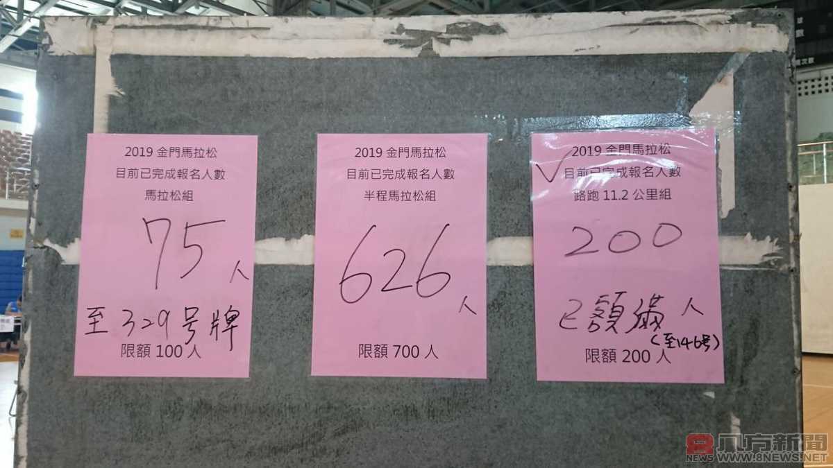 2019金門馬拉松金門籍現場報名 熱潮不減