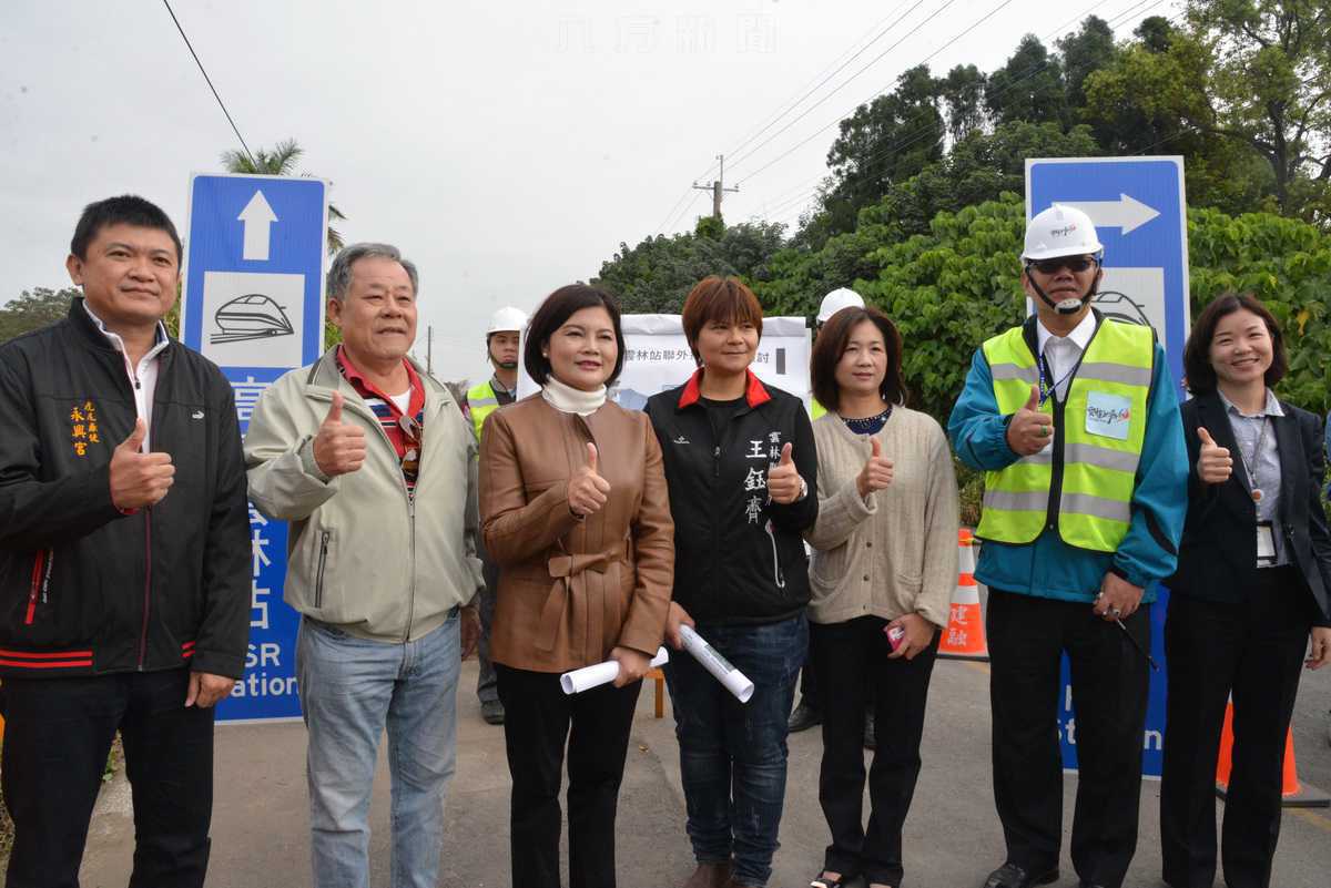 提升高鐵雲林站交通便捷 張縣長會勘聯外道路指標及工程