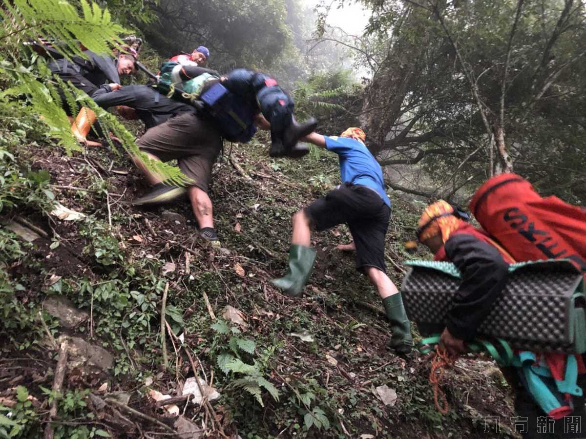 師大6人登山隊 隊友墜落山壁遇險獲救