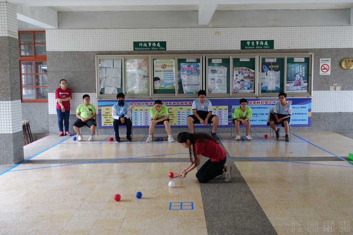 第五屆宜蘭縣特教生地板滾球競賽在壯圍國中熱鬧登場