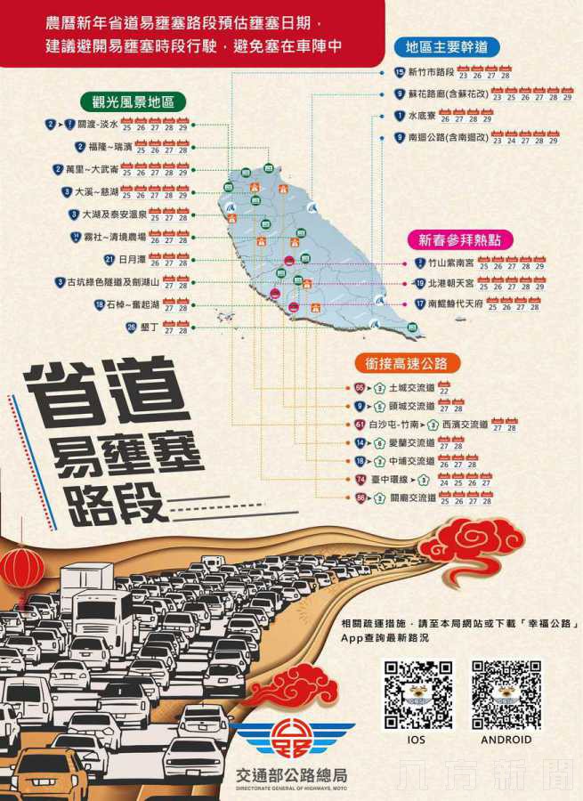 公路總局109年春節連續假期疏運措施