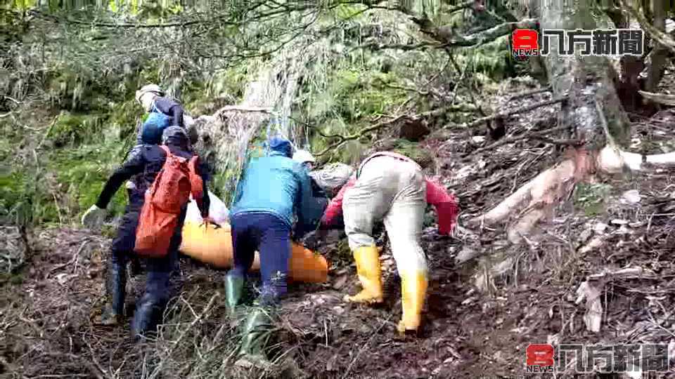 卓社大王登山客墜谷兩百米山域警消急救援