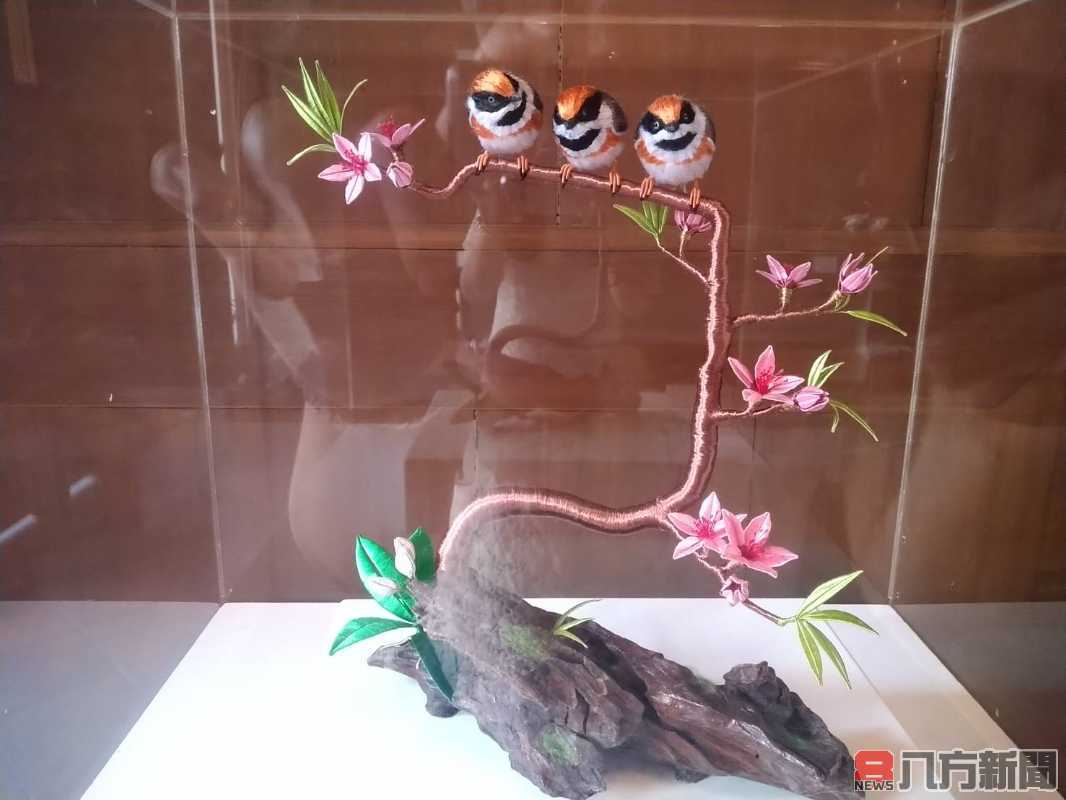 發揚鹿港纏花美學 呂金田立體纏花工藝展開幕