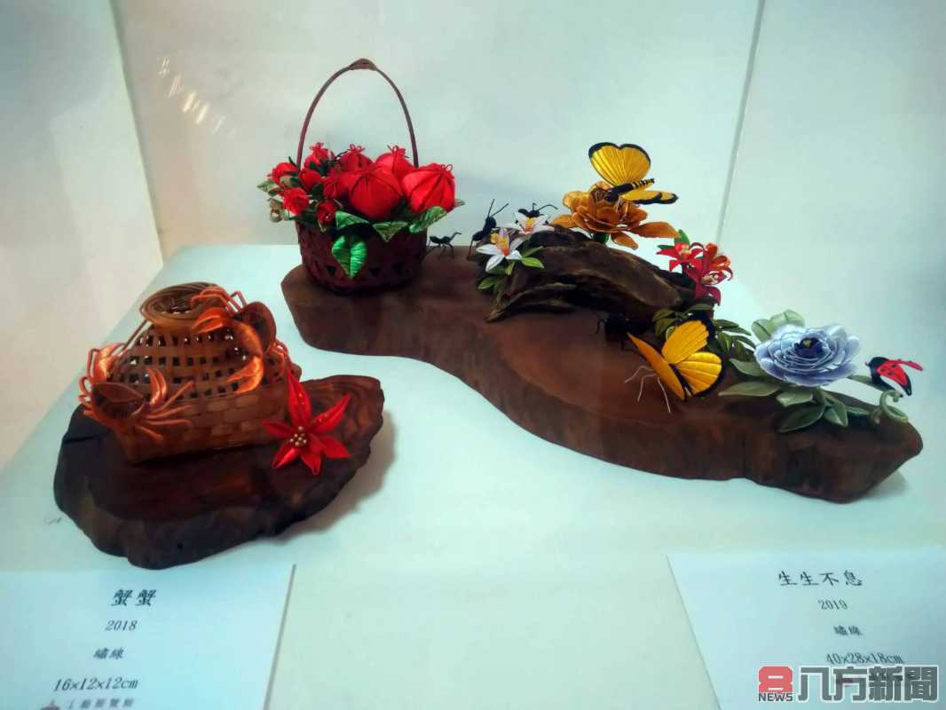 發揚鹿港纏花美學 呂金田立體纏花工藝展開幕