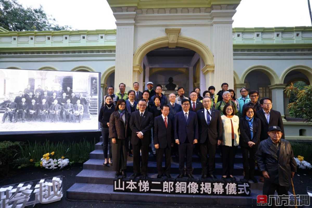 山本悌二郎銅像賦歸橋頭 陳其邁：見證台日友好情誼