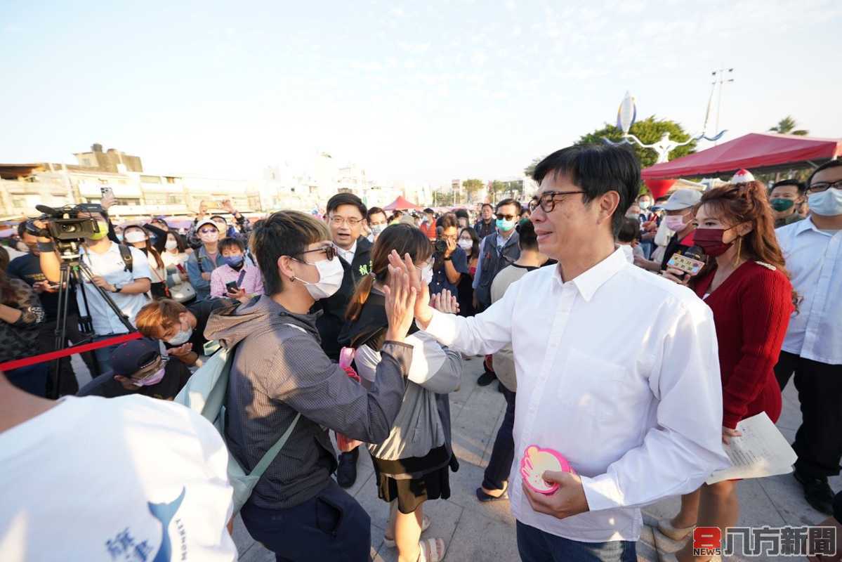 旗后「津兔迎春逗熱鬧」熱鬧舉辦 陳其邁力邀民眾旗津旅遊