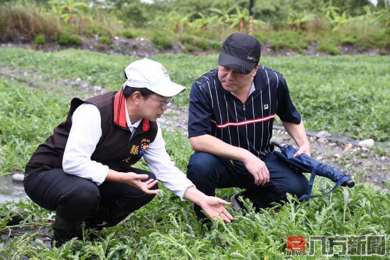 杜蘇芮颱風尚未遠離 縣長徐榛蔚、立委傅崐萁前往視察 關心受災鄉親