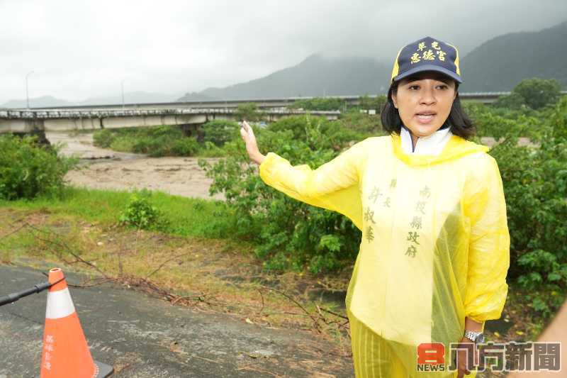 許縣長埔里守成橋勘災 仁愛鄉以搶通中斷道路為要務