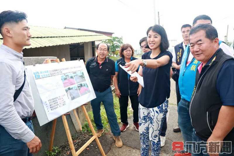 許縣長會勘名間鄉7村 簽核逾726萬元改善9處農水路