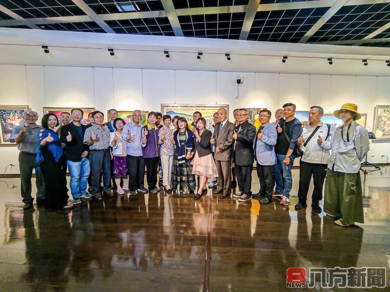 「黃琯予 大地之愛系列 台灣巡迴展」彰化縣立美術館開幕 為中秋增添色彩