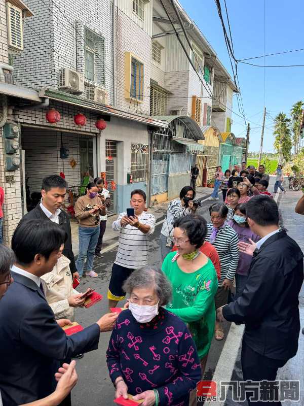 賴副總統與95歲超級賴粉相見歡 一圓阿嬤心願