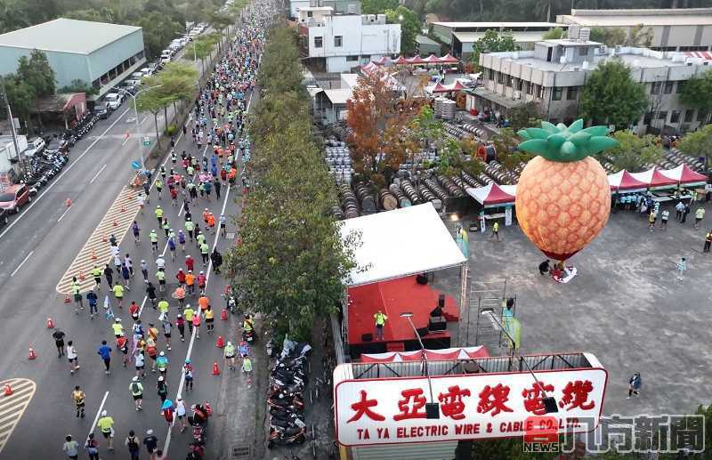 關廟鳳梨吃到飽「2024大亞旺萊馬拉松」31日登場 近7,000人一同跑進旺萊路