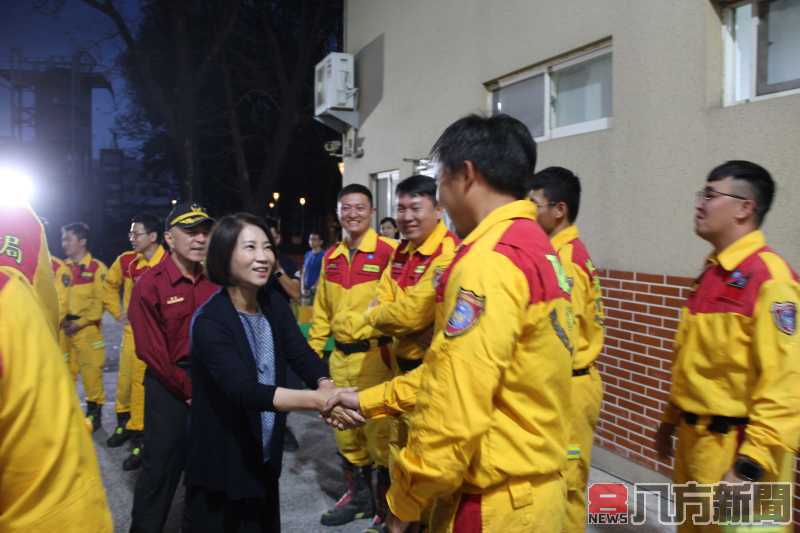 屏東縣搜救隊支援0403花蓮大地震平安返家 縣長周春米慰勉辛勞