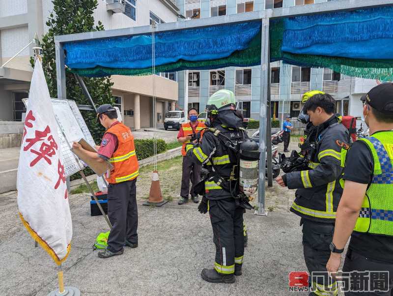 南投縣政府消防局辦理輻射災害搶救 演練逼真