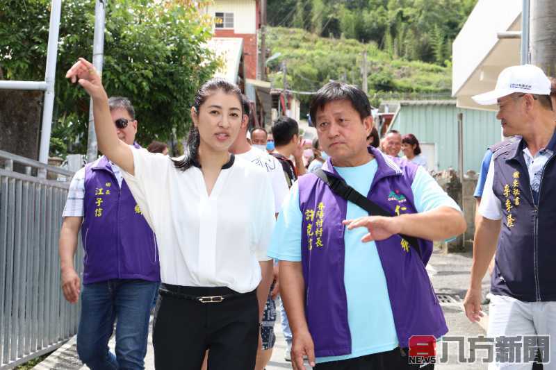 許縣長仁愛鄉會勘 簽核1,800多萬元地方陳情改善工程