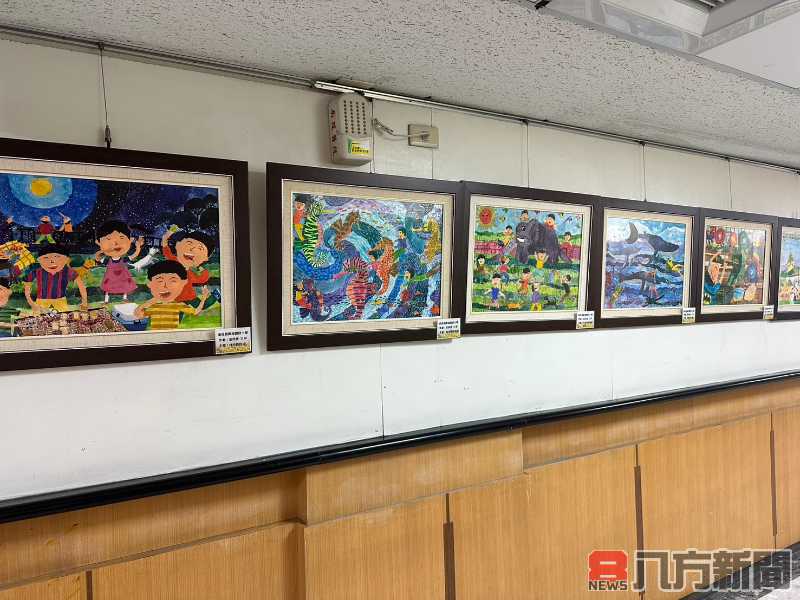 南投醫院藝術走廊 化身廣福國小童「畫」世界