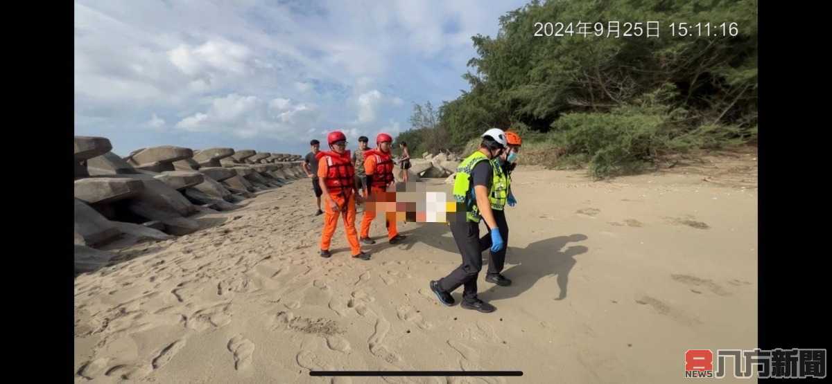 男子卡消波塊 海巡聞聲救起