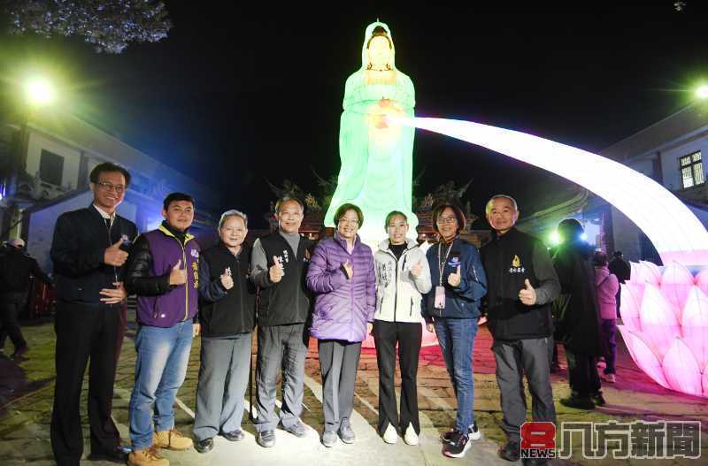 彰化清水岩寺社區歲末點燈祈福 迎春納福保平安千份蛇年錢母結緣