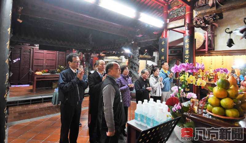 彰化清水岩寺社區歲末點燈祈福 迎春納福保平安千份蛇年錢母結緣