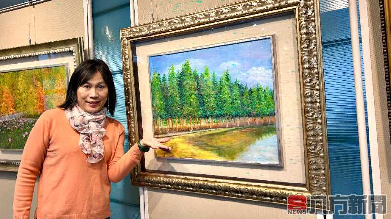 「姜春足油畫展•遊藝風采」以粗獷筆觸刻畫大自然的悸動色彩