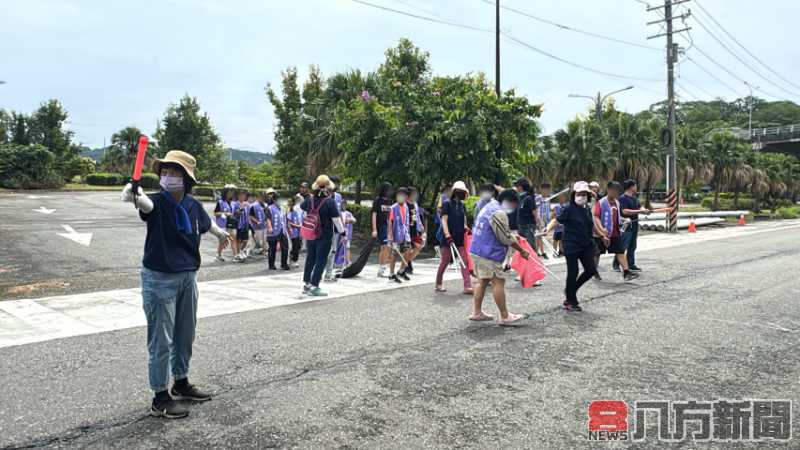 救國團南投縣工青隊攜手20位仁愛兒少家園辦理淨堤活動