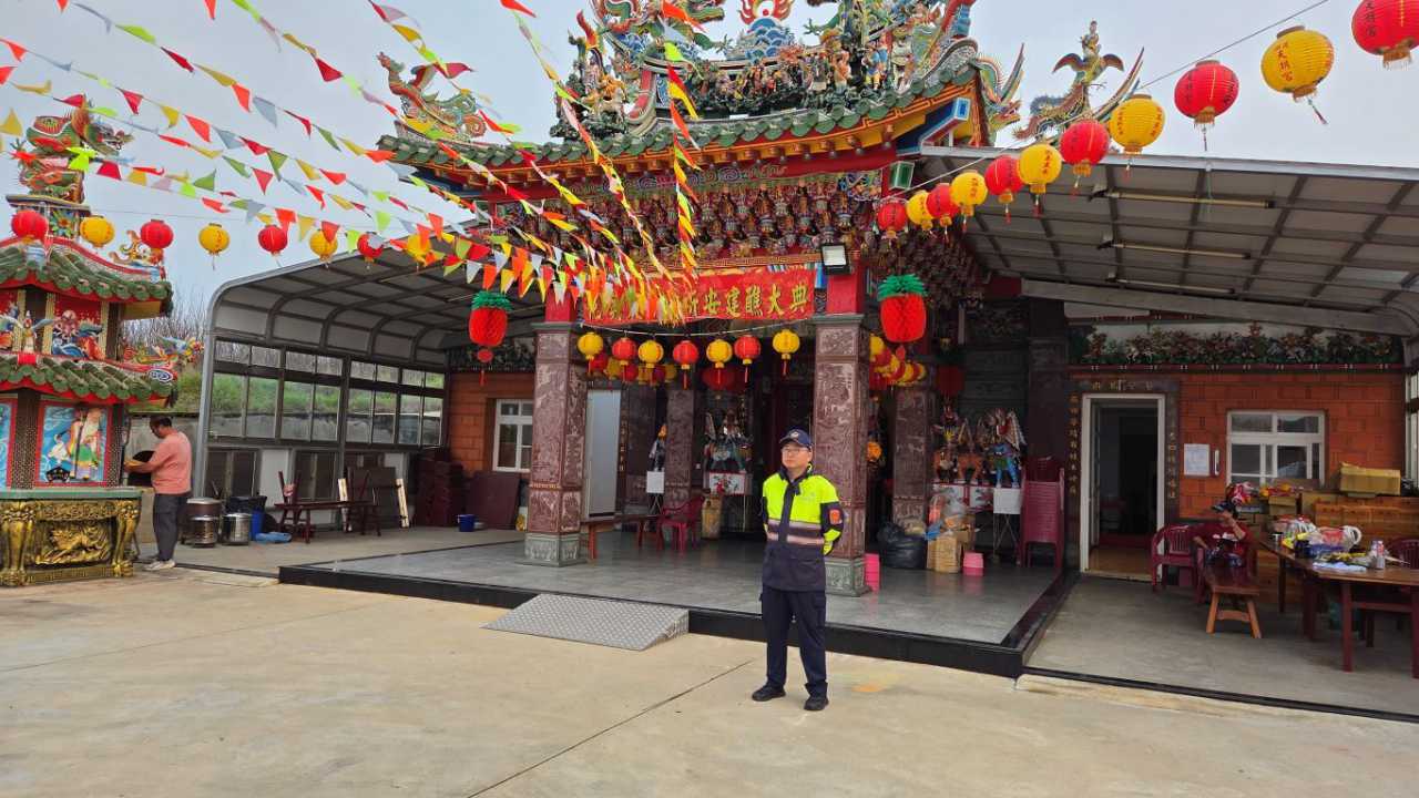 菊島花嶼天湖宮建醮祈福大典 望警結合宗教力量反詐宣導